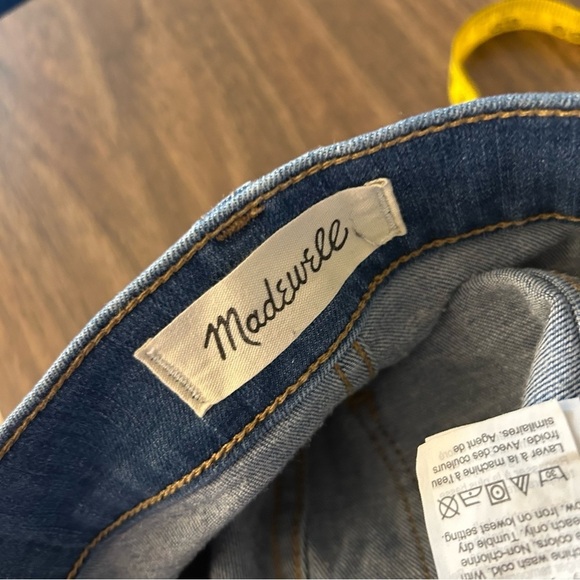 💕 Madewell 9” MID-RISE SKINNY Classic Blue Women's Jeans 25x29 - Picture 8 of 13